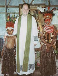 Mariannhill priest with New Guinea children